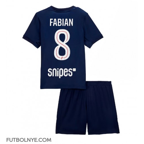 Camiseta Paris Saint-Germain Fabian Ruiz #8 Primera Equipación para niños 2025-26 manga corta (+ pantalones cortos)